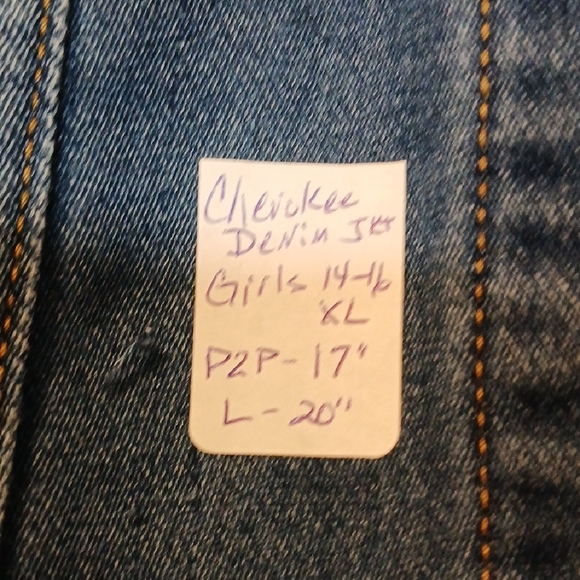 Girls Cherokee Blue Denim Jacket - Picture 5 of 6